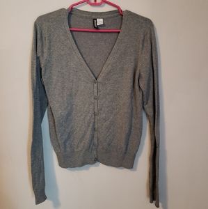 Gray H&M Cardigan Sweater